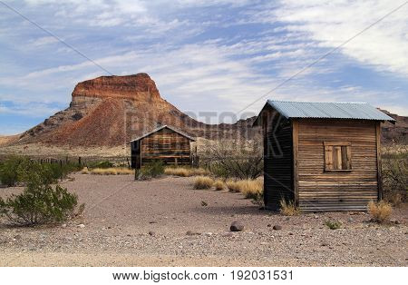 Historic Structures in the Costolon Section of Big Bend National Park, Texas