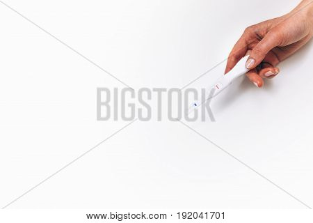 Pregnancy Test Negative Childfree Birth Control Childless Opinion Infertility Health Concept
