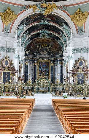 Abbey Of St. Gallen On Switzerland
