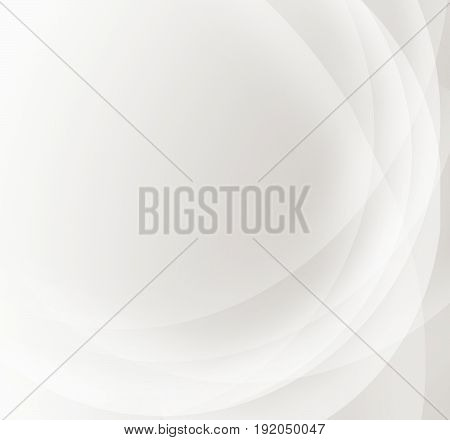 Abstract layered circles white color on gradient background