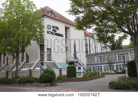 GERMANY - May 29 2012: Best Western Hotel Am Schlossberg- is centrally located in the historical Hoelderlin town of Nurtingen