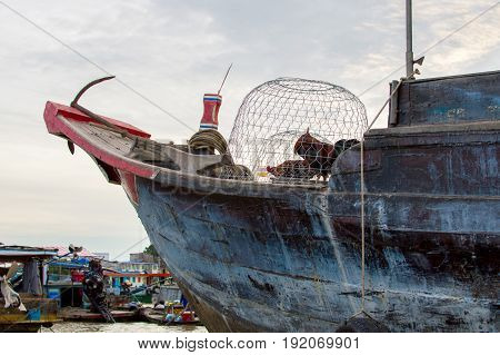 Flooting Market On The Mekong River