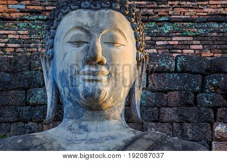 Sukhothai, Thailand - November 14 2016: Wat Mahathat Temple In The Precinct Of Sukhothai Historical