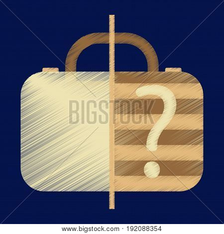 Flat Icon in Shading Style x-ray baggage