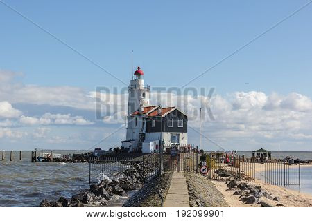 Het Paard lighthouse in Marken The Netherlands