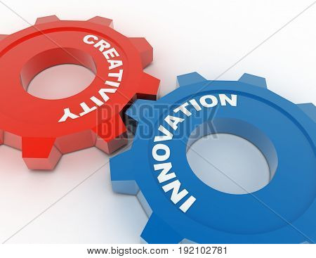 industrial innovation concept . 3d rendered illustration