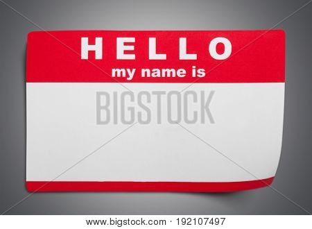 Tag name hello my color image red
