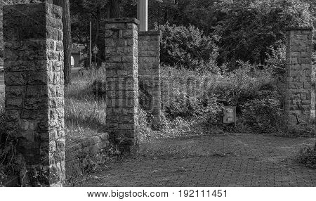 a lost place near the road to the city