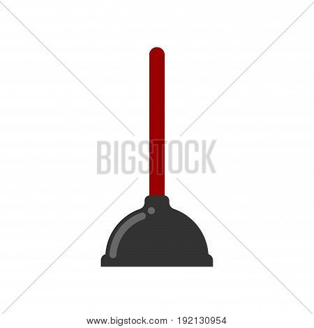 Toilet Plunger Isolated. Accessory For Cleaning. Clean Clog In Tub