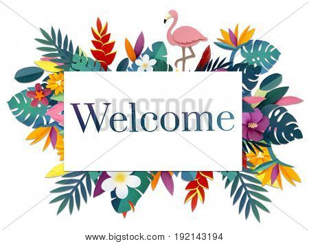 Welcome phrase available launch open