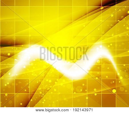 Shiny wave, magic light efffect abstract background