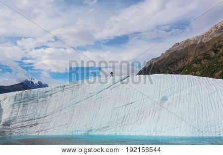 Hike in  Alaska at summertime