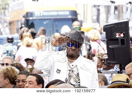 LOS ANGELES - JUN 12:  Sir Jinx at the Ice Cube Star Ceremony on the Hollywood Walk of Fame on June 12, 2017 in Los Angeles, CA