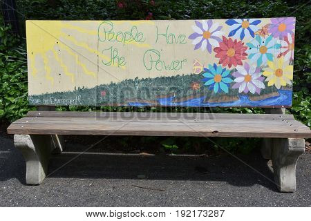 CAMDEN, NJ - MAY 6: Camden Childrens Garden in Camden, New Jersey, as seen on May 6, 2017. This venue was created in 1999 and is designed for children and families.