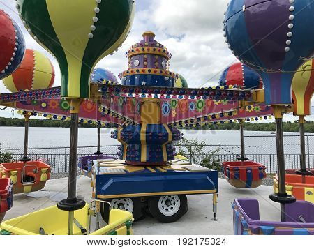 MIDDLEBURY, CT - MAY 27: Quassy Amusement Park in Middlebury, Connecticut, as seen on May 27, 2017. It has been a staple in Connecticut entertainment for over 100 years.