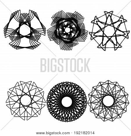 Geometric pattern symmetry symbol fractale pentogramm astrology