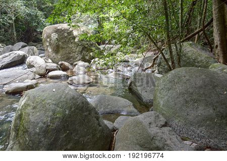 national Park Khao Chamao waterfall in Rayong , Thailand