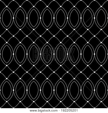 Abstract geometric pattern. A seamless background. Blak and white texture.