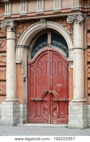 The main entrance to the old revenue building, also called the 