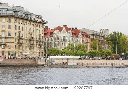 St. Petersburg Russia - 28 May, Architecture of the Petrograd side, 28 May, 2017.
Famous sightseeing places of St. Petersburg for tourists.