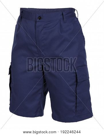 Short working trousers isolated on white background