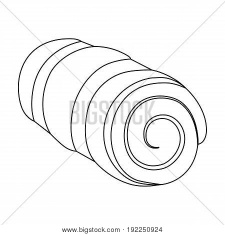 Mattress tourist.Tent single icon in outline style vector symbol stock illustration .