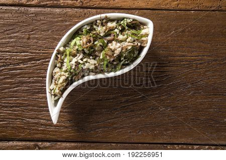 Brazilian Traditional Food Called Arroz De Carreteiro