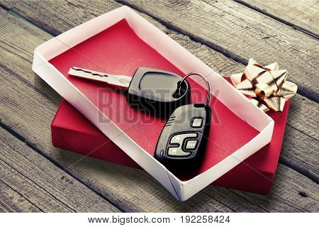 Key car red gift present sale buying