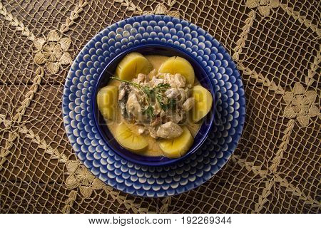 Tambaqui With Chestnut Sauce - Traditional Amazonian Dish