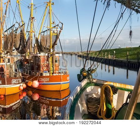 Greetsiel, Fishing Boats.