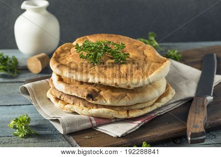 Homemade Organic White Pita Bread