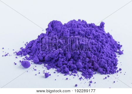 Manganese Violet pigment on a white background