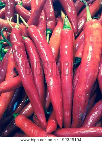 Red chili, fresh vegetable for your health