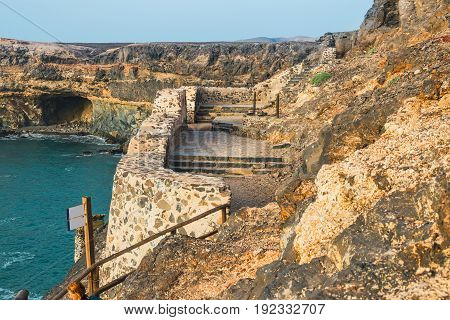 Caves Near Ajuy Village On Fuerteventura, Canary Island, Spain
