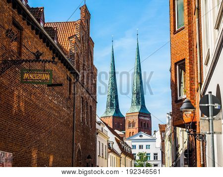 Luebecker Dom In Luebeck Hdr