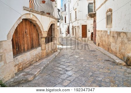 Characteristic alleyway of Putignano. Puglia. Southern Italy.