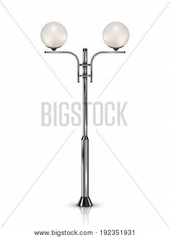 Vector Street Lamp Isolated on White Background