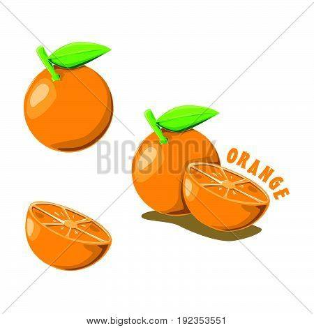Logo icon design Orange farm Creative Cartoon