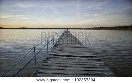 Landscape with a lake. Ukraine. Shatskie lakes.