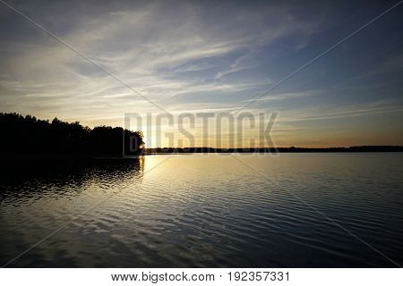 Landscape with a lake. Ukraine. Shatskie lakes.