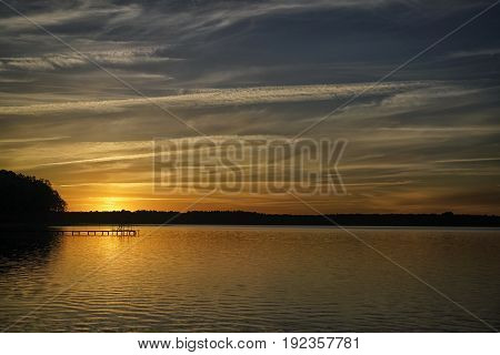 Landscape with a lake. Ukraine. Shatskie lakes.