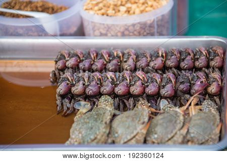Salted Crab At Thai Street Food Market