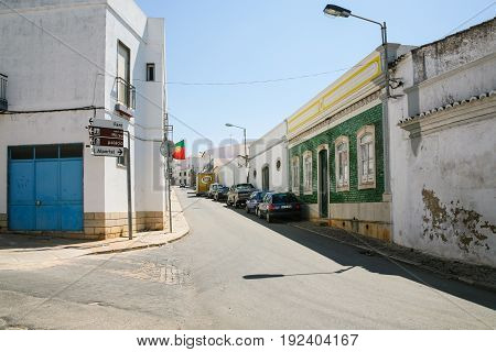 Street Rue Joao De Deus In Estoi Town