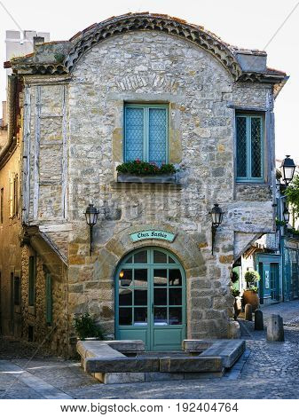 Restaurant In Old House In Medieval Fortress