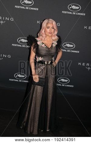 Salma Hayek at the Women in Motion Awards Dinner  for at the 70th Festival de Cannes.May 21, 2017 Cannes, France