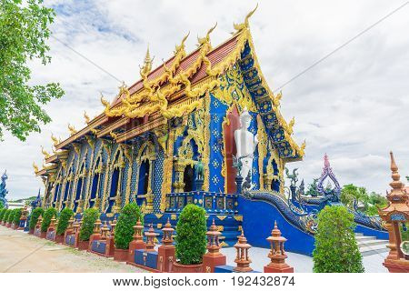 Wat Rong Sua Ten temple at Chiang Rai province in Thailand.