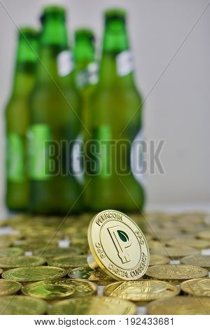 Gold Peercoin Coin