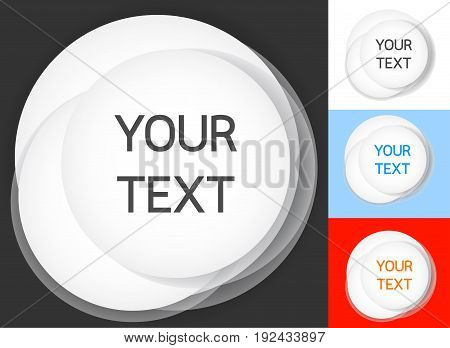 It is circle frame use put your text.