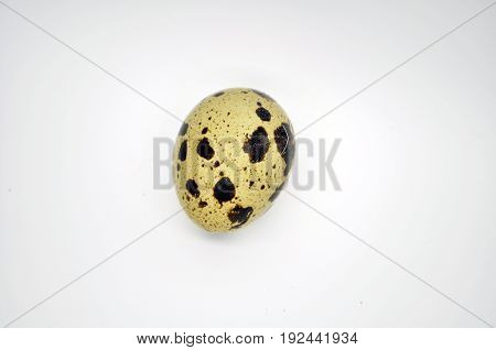 Dietary quail egg isolated on white background