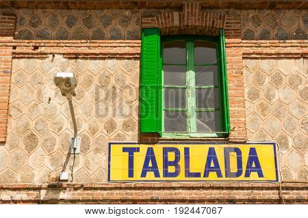 Tablada railway station near Madrid in Spain
